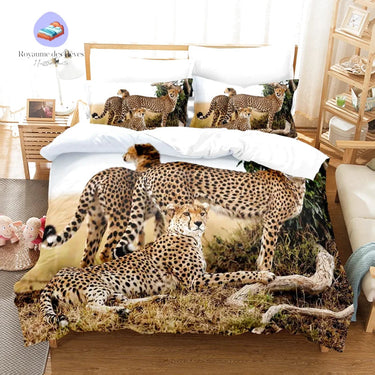 Housse de Couette Léopard en Famille
